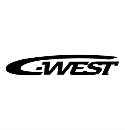 C-West decal, sticker, performance decal, car sticker