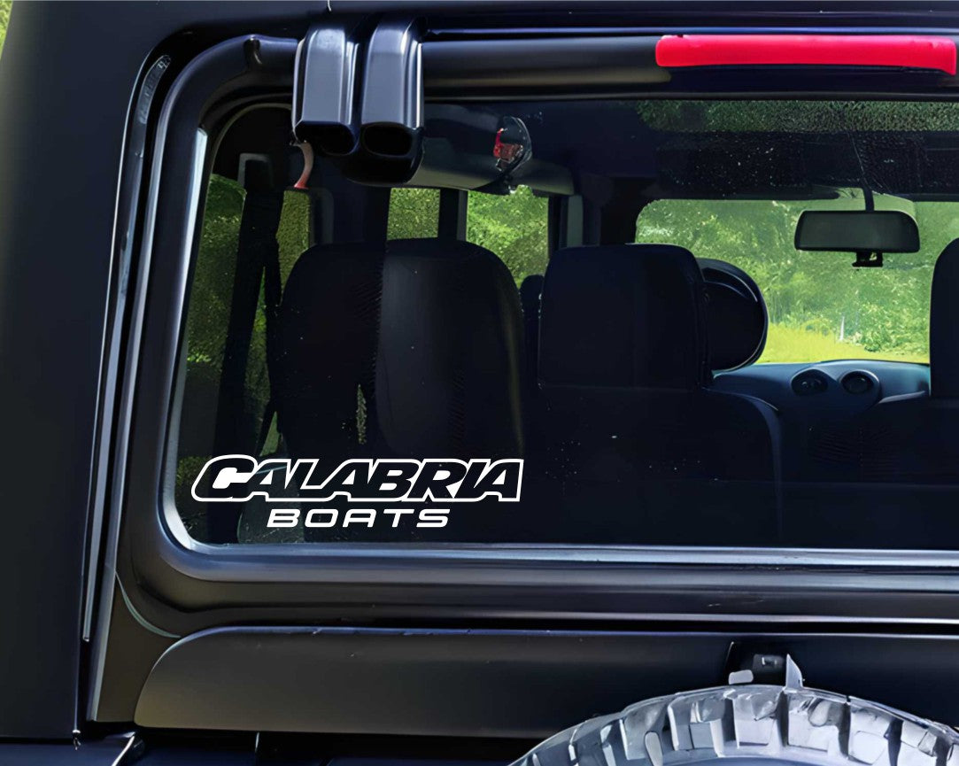 Calabria Boats decal, sticker, hunting fishing decal, car sticker b