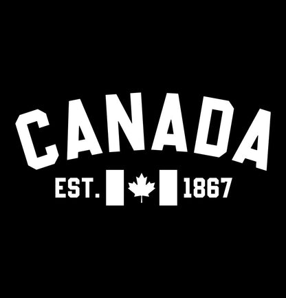 Canada EST 1867 decal, sticker, canada sticker, car decal
