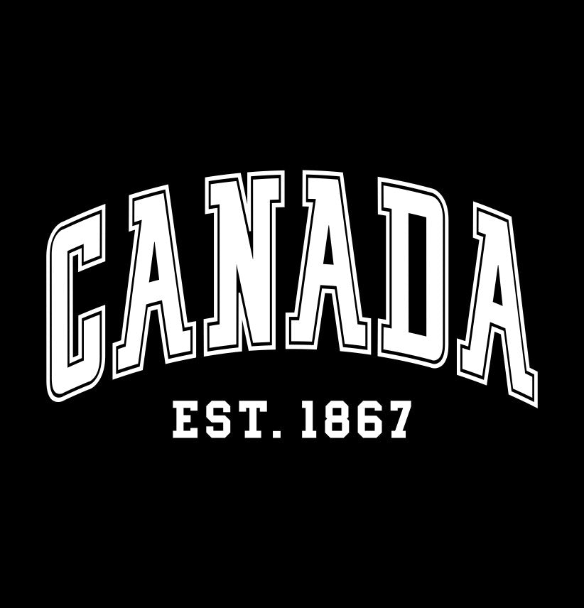 Canada EST 1867 decal, sticker, canada sticker, car decal b
