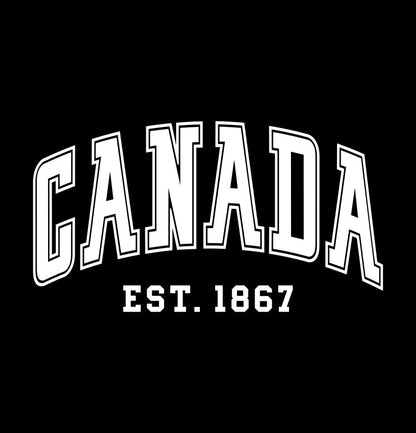 Canada EST 1867 decal, sticker, canada sticker, car decal b