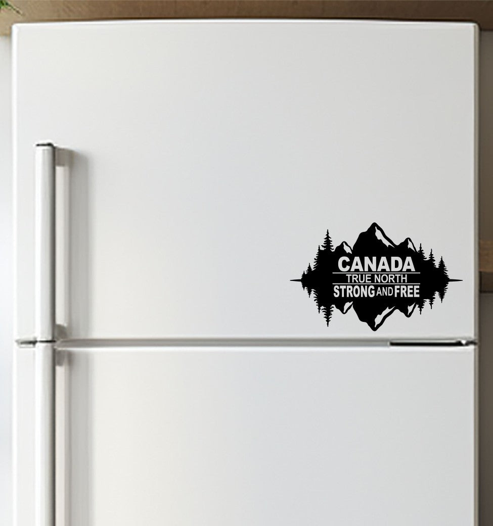 Canada True North decal, sticker, canada sticker, car decal