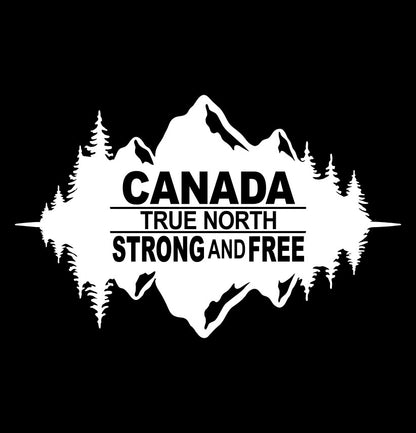 Canada True North decal, sticker, canada sticker, car decal