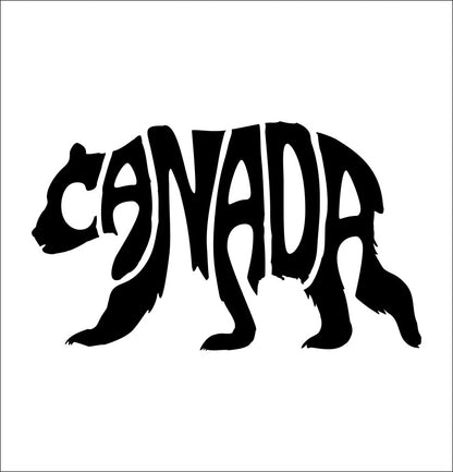 Canada bear decal, stickerCanada, canadian patriotic decal, car sticker