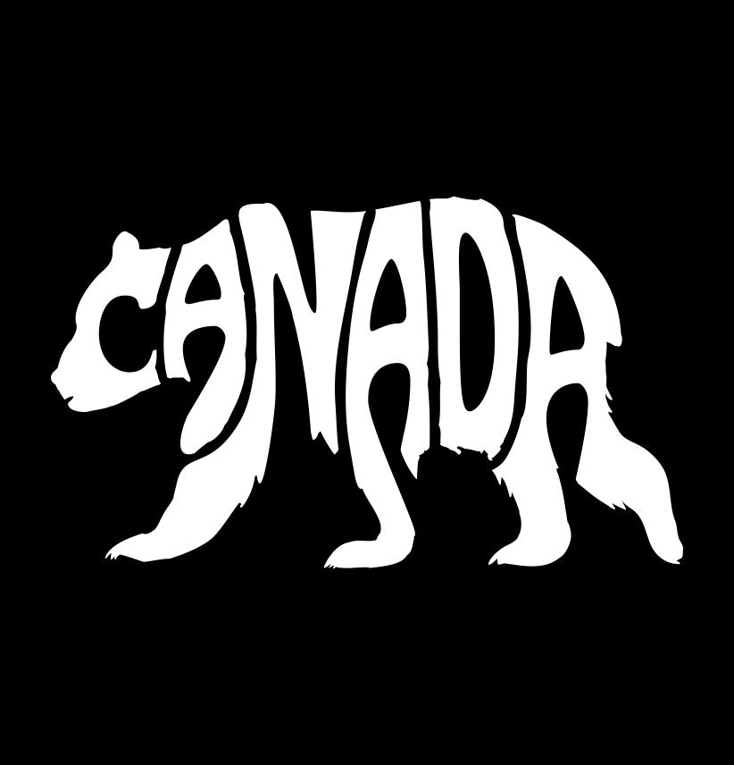 Canada bear decal, stickerCanada, canadian patriotic decal, car sticker