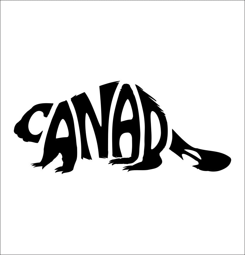 Canada beaver decal, stickerCanada, canadian patriotic decal, car sticker