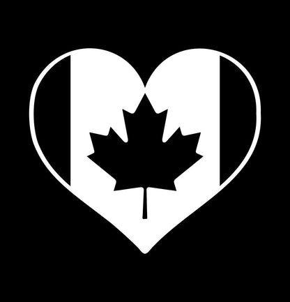 Canada heart flag decal, sticker, canada sticker, car decal