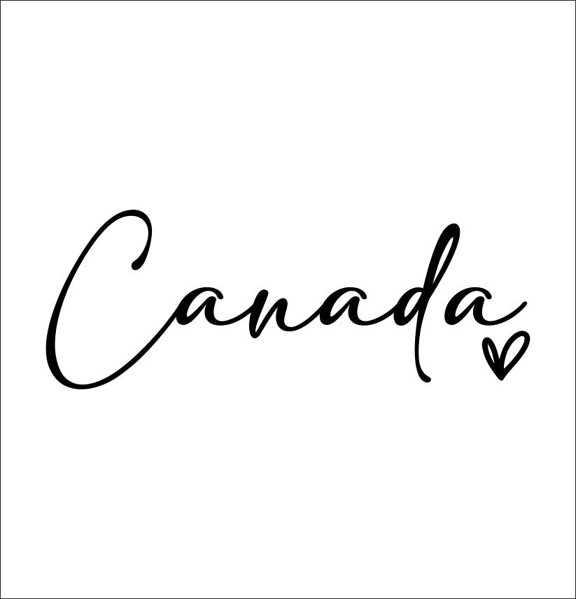 Canada little heart decal, sticker, canada sticker, car decal