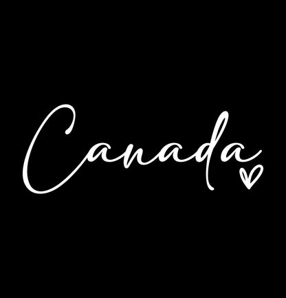 Canada little heart decal, sticker, canada sticker, car decal