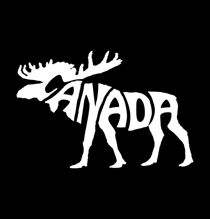 Canada moose decal, sticker , Canada, canadian patriotic decal, car sticker