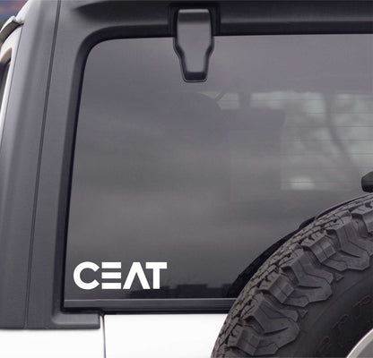 Ceat decal, sticker, performance decal, car sticker