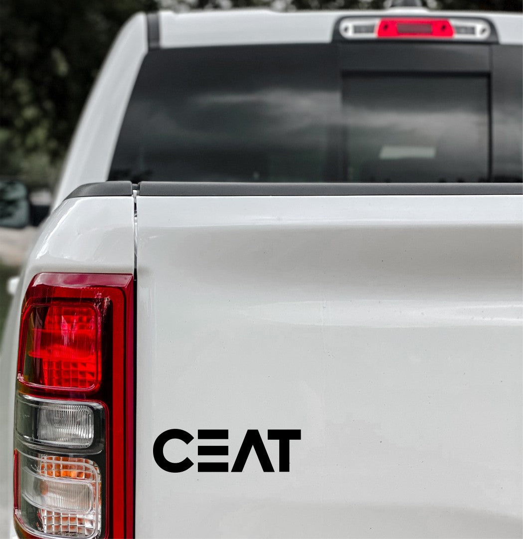 Ceat decal, sticker, performance decal, car sticker