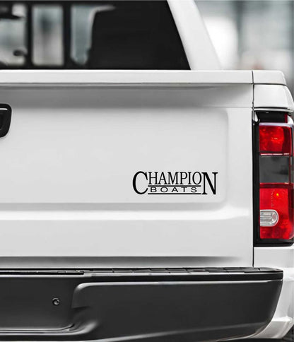 Champion Boats decal, sticker, fishing hunting decal, car sticker