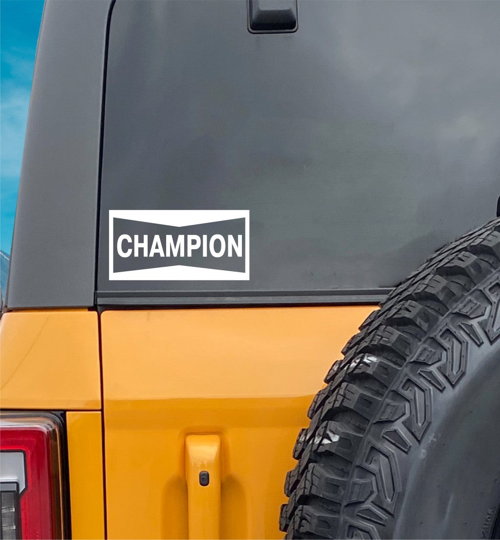 Champion decal, sticker, performance decal, car sticker