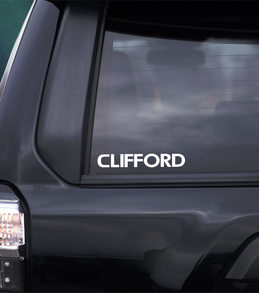 Clifford decal, sticker, performance decal, car sticker