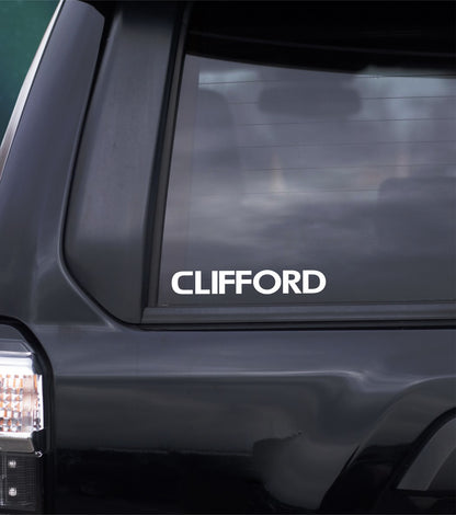 Clifford decal, sticker, performance decal, car sticker