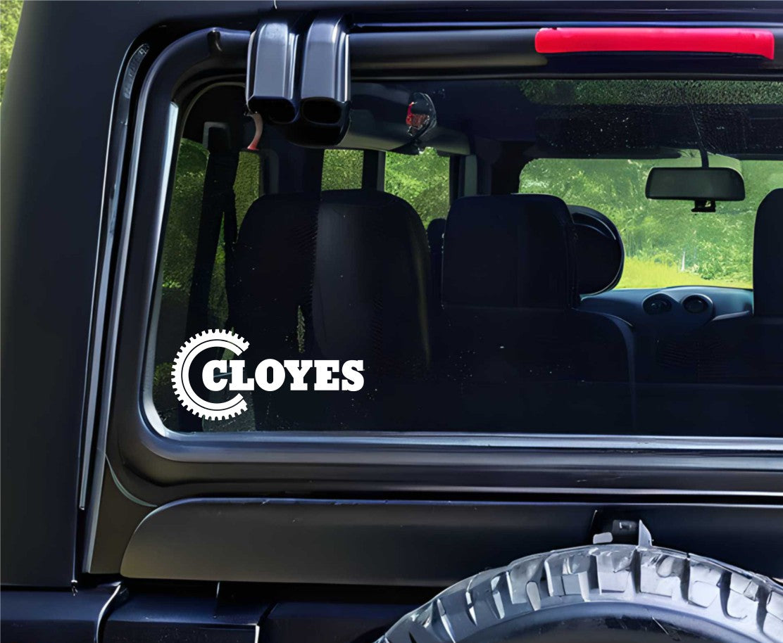 Cloyes gear decal, sticker, performance decal, car sticker