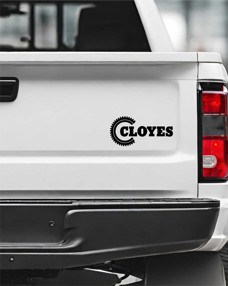 Cloyes gear decal, sticker, performance decal, car sticker