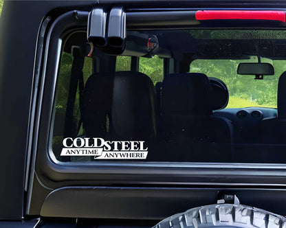Cold Steel decal, sticker, fishing hunting decal, car sticker