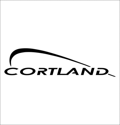 Cortland line decal, sticker, fishing hunting decal, car sticker
