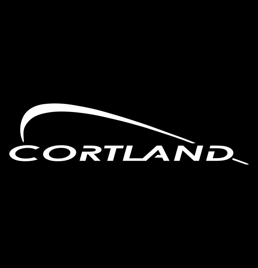 Cortland line decal, sticker, fishing hunting decal, car sticker