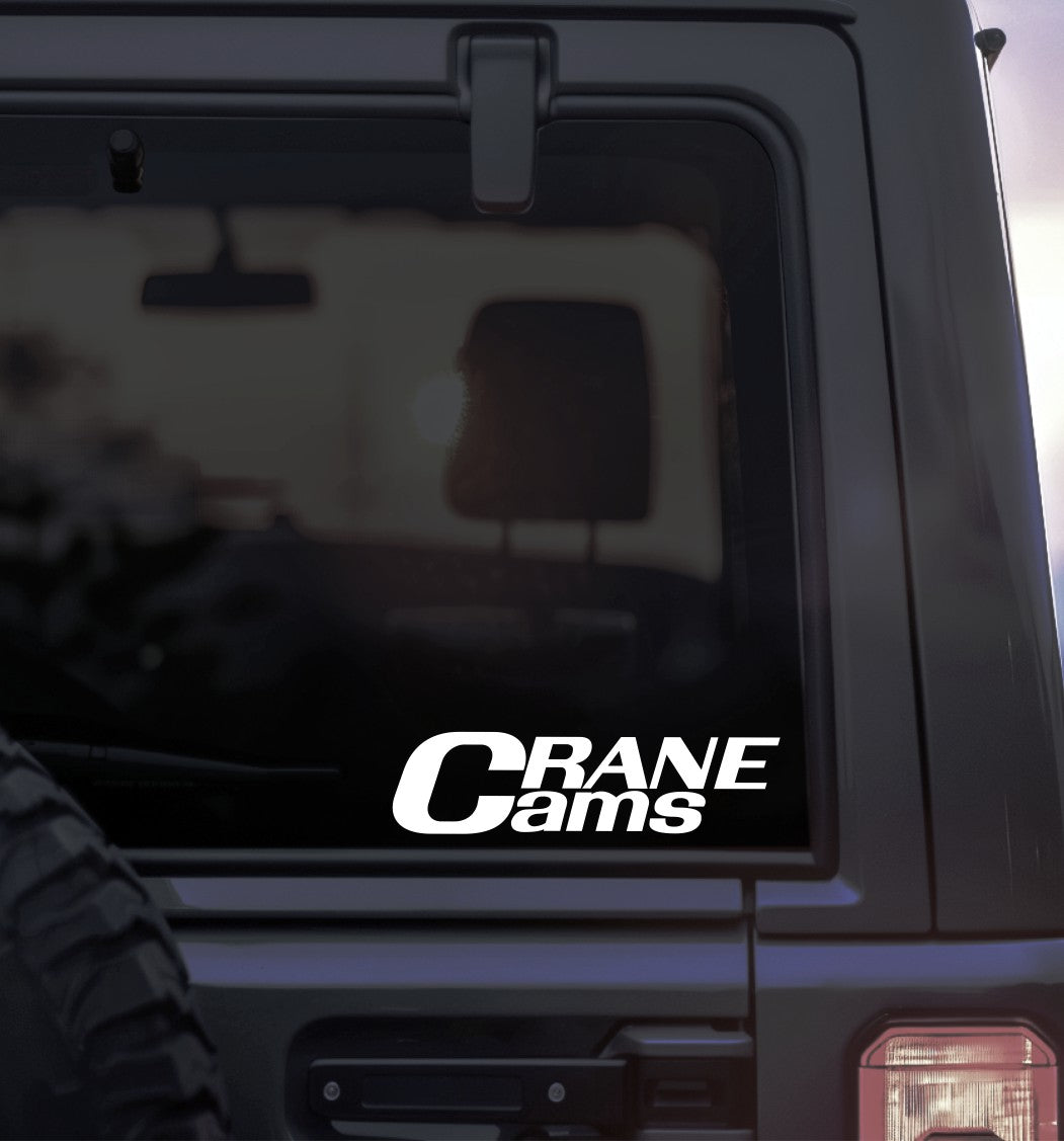 Crane Cams decal, sticker, performance decal, car sticker