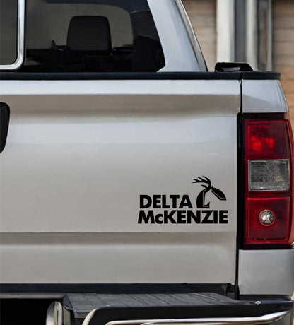 Delta Mckenzie Targets decal, sticker, hunting fishing decal, car sticker