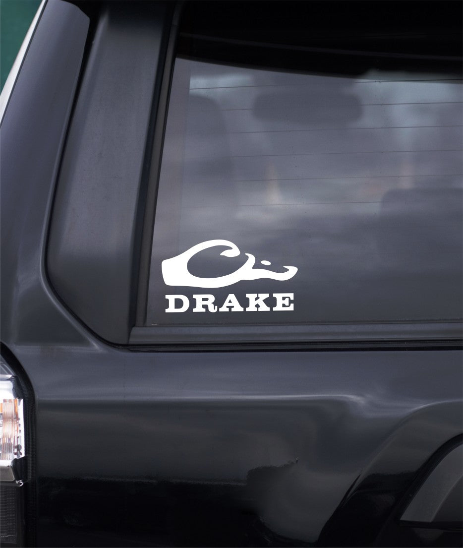 Drake waterfowl decal, sticker, hunting fishing decal, car sticker