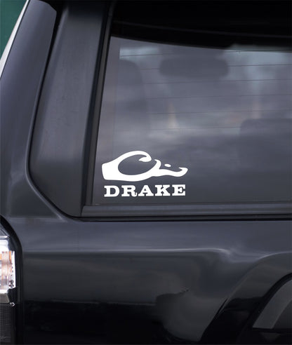 Drake waterfowl decal, sticker, hunting fishing decal, car sticker