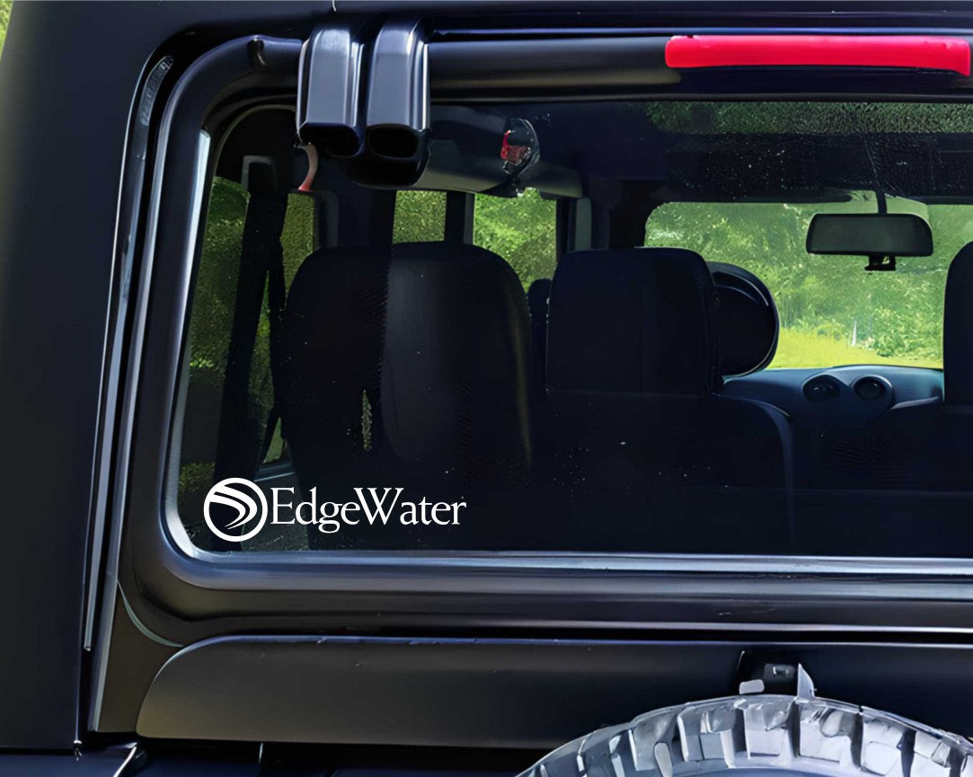 Edgewater Boats decal, sticker, hunting fishing decal, car sticker