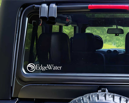 Edgewater Boats decal, sticker, hunting fishing decal, car sticker