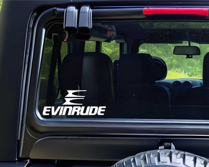 Evinrude decal, sticker, hunting fishing decal, car sticker b