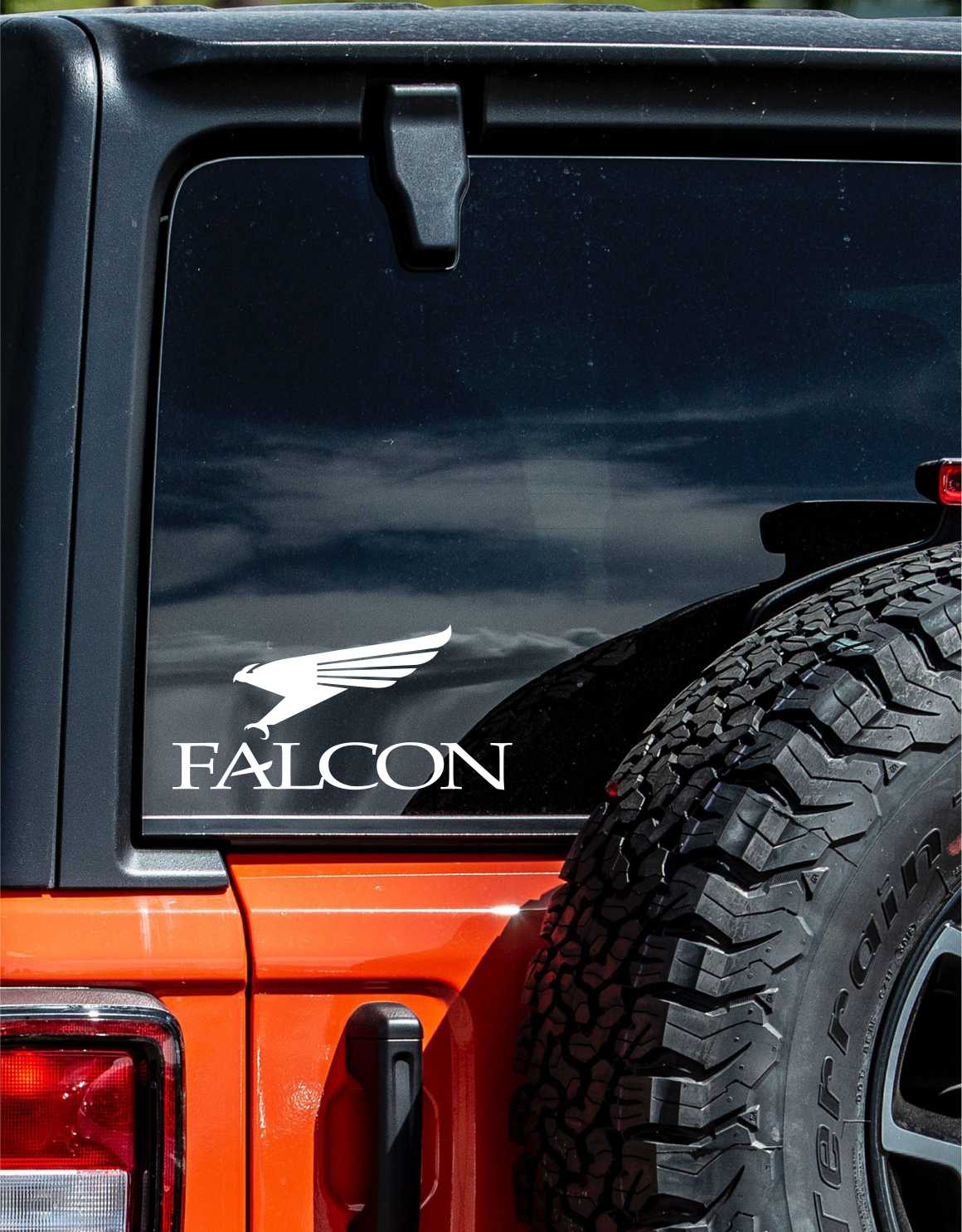 Falcon Rods decal, sticker, fishing hunting decal car sticker