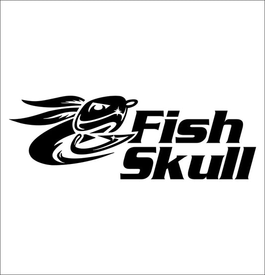 Fish Skull Fly Fishing decal, sticker, hunting fishing decal, car sticker