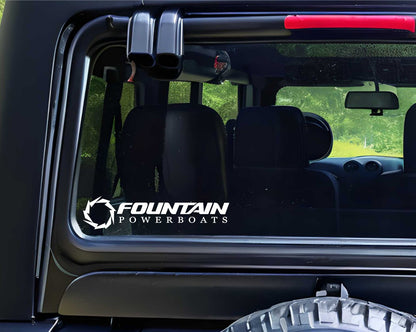 Fountain Boats decal, sticker, hunting fishing decal, car sticker