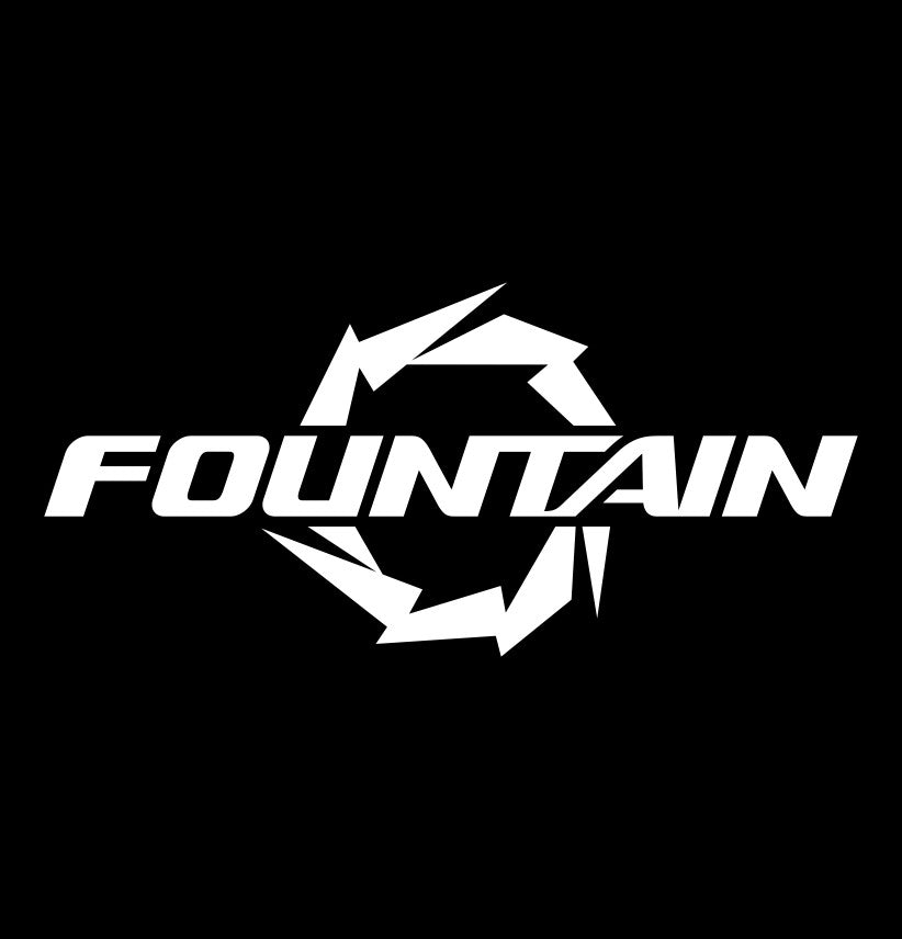 Fountain Boats decal, sticker, hunting fishing decal, car sticker b