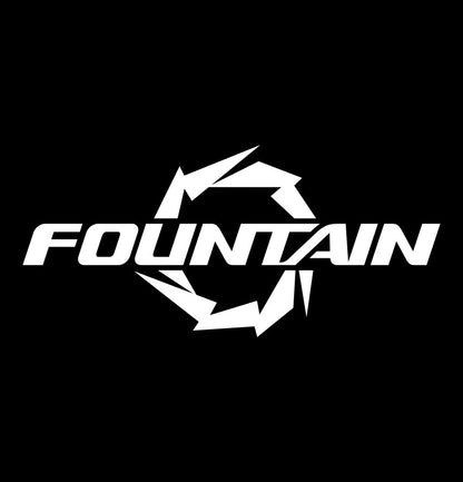 Fountain Boats decal, sticker, hunting fishing decal, car sticker b
