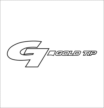 Gold Tip Arrows decal, sticker, hunting fishing decal, car sticker
