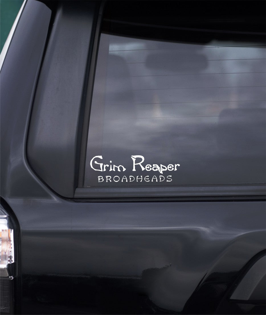 Grim Reaper Broadheads decal, sticker, hunting fishing decal, car sticker