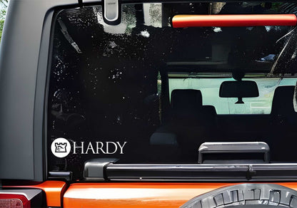 Hardy decal, sticker, hunting fishing decal, car sticker