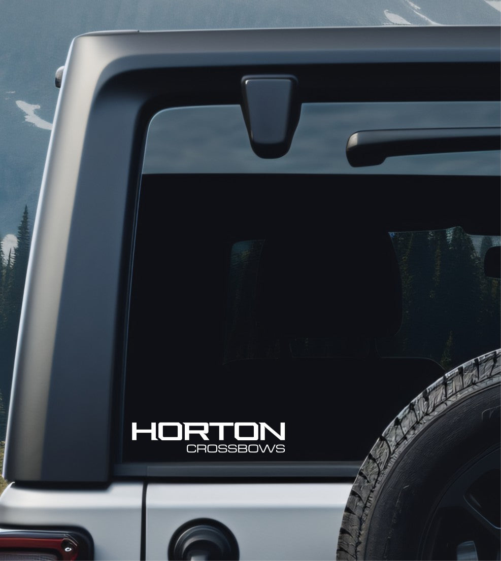 Horton Crossbows  decal, sticker, hunting fishing decal, car sticker