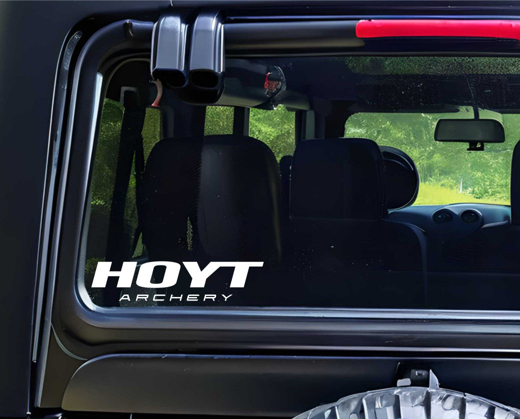 Hoyt Archery decal, sticker, hunting fishing decal, car sticker b