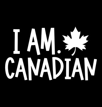 I am canadian decal, sticker, canada sticker, car decal