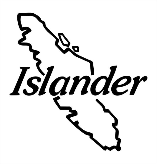Islander Reels decal, sticker, hunting fishing decal, car sticker