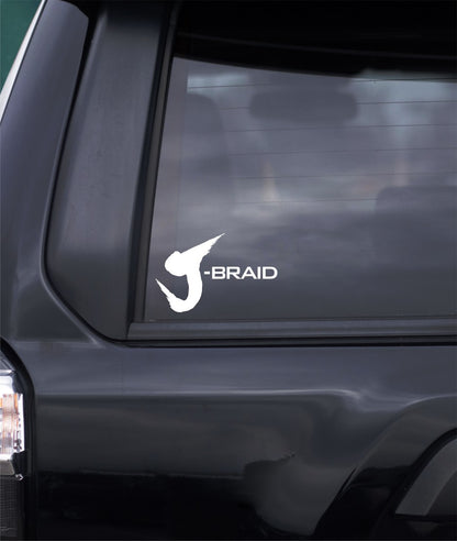 J-Braid decal, sticker, hunting fishing decal, car sticker