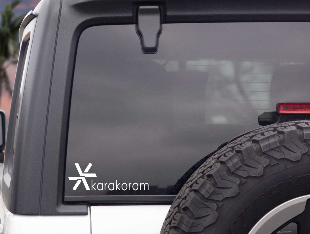 Karakoram decal, ski snowboard decal, car decal sticker