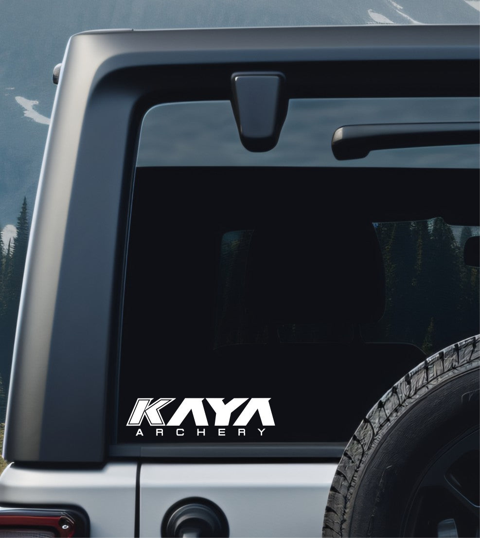 Kaya Archery decal, sticker, hunting fishing decal, car sticker