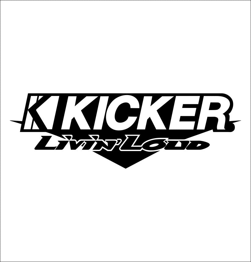 Kicker decal, sticker, audio decal
