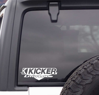 Kicker decal, sticker, audio decal