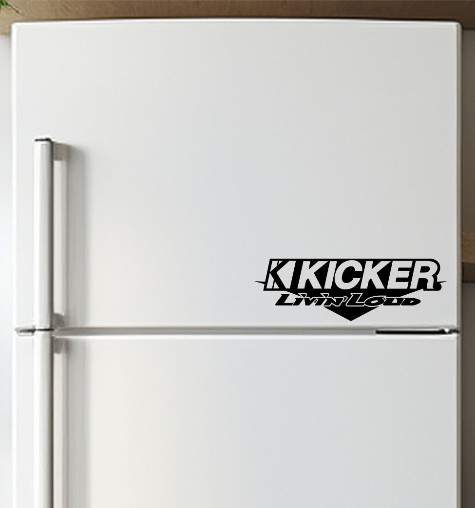 Kicker decal, sticker, audio decal